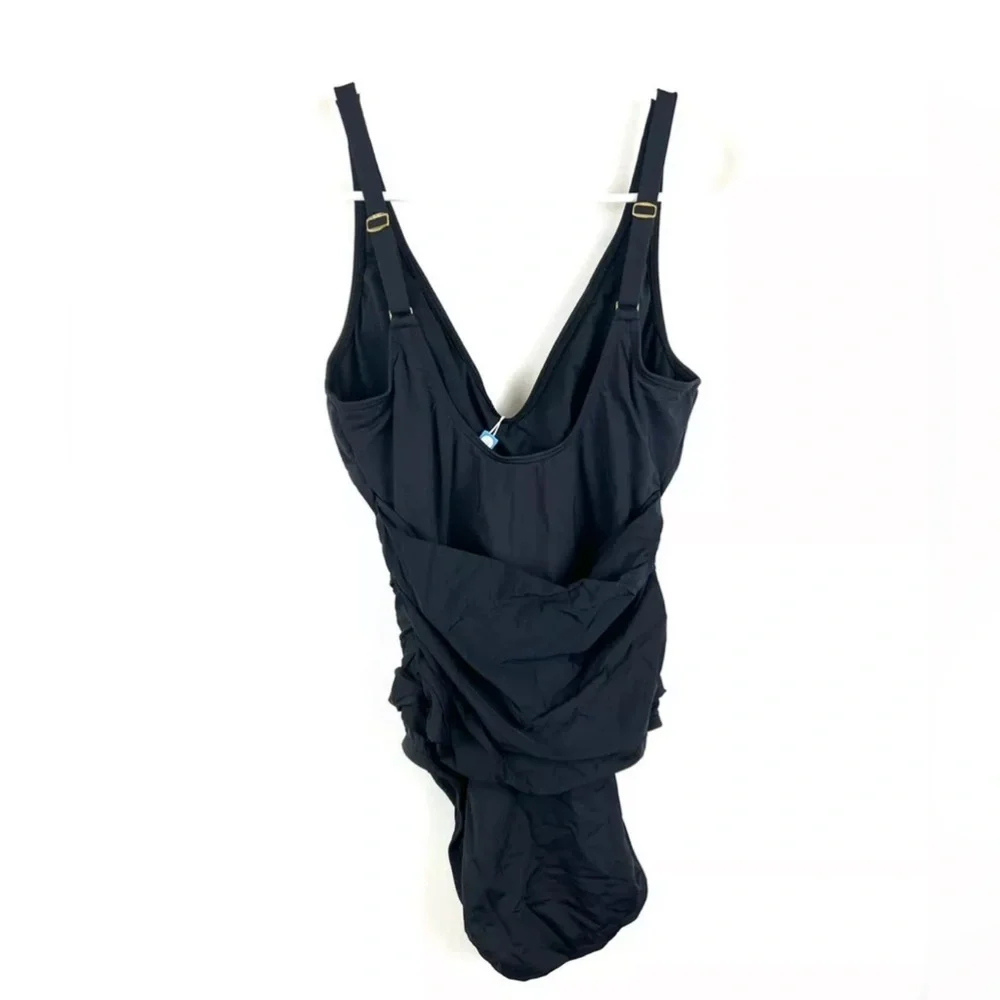 Bleu Rod Beattie Womens All About You Mio One Piece Swimsuit Black Size 4